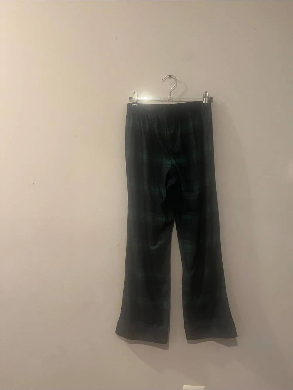 Wondershop Green and Navy Plaid Kids Pajama Bottoms